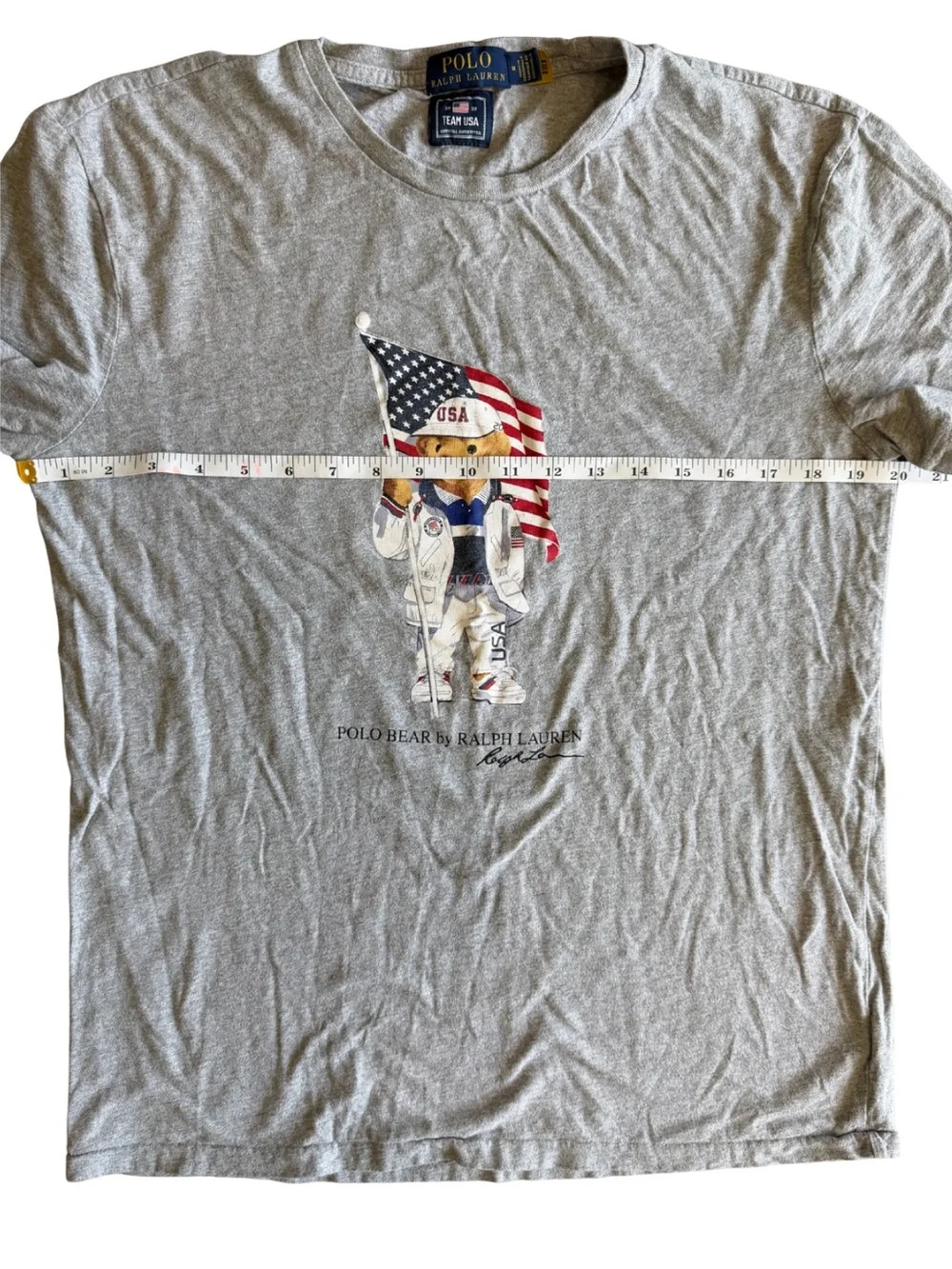 Polo Ralph Lauren Team USA Tokyo Olympics 2020 Polo Bear T Shirt M Americana